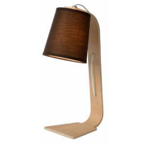 LUCIDE NORDIC Table Lamp E14 W20 H43cm Wood, stolní lampa