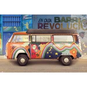 Plakát, Obraz - Volkswagen - Cuba, (61 x 91,5 cm)