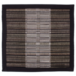 Černé prostírání ze slámy a bavlny Ladelle Akita, 35 x 35 cm