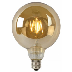 LUCIDE Bulb LED G125 Filament E27/5W 400LM 2700K Amber, žárovka, zářivka