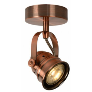 LUCIDE CIGAL Spot LED 1xGU10/5W 2700K Red Copper, bodové svítidlo, bodovka