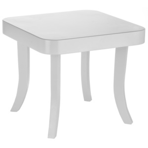 Dětský stolek hranatý Barva desky: Bílá, Barva nohou: Přírodní - dub