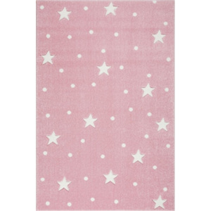 Elisdesign Hvězdičkový koberec barva: růžová, Velikost: 120 x 170