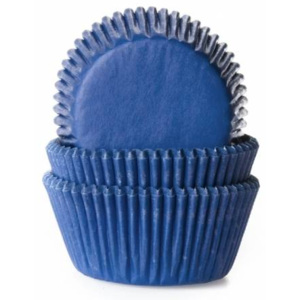 Papírové košíčky na muffiny modré 50ks - House of Marie