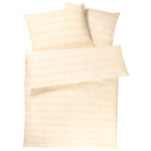 MERADISO® Ložní prádlo Renforcé, 200 x 220 cm (krémová/bílá)