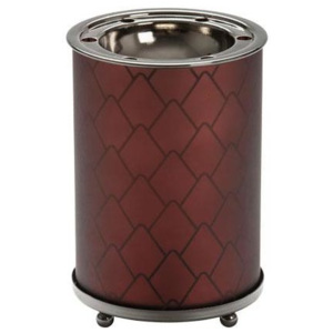 Yankee Candle - aromalampa Modern Pinecone (Syté podzimní barvy, doplněné o chladný kov nabízejí spolu se vzorem šišky moderní dotek vašemu domovu.)