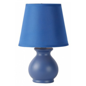 LUCIDE MIA Table Lamp Ceramic E14 L17 W17 H27cm Blue, stolní lampa