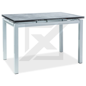 Jídelní stůl TORO, 76x70x110-170, černá/bílá