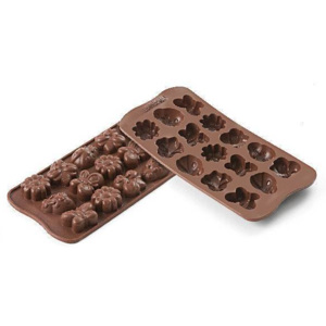 Silikonová forma na čokoládu – jarní zahrada - Silikomart