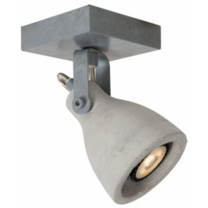 LUCIDE CONCRI-LED Spot 1xGU10/5W 3000K Grey, bodové svítidlo, bodovka
