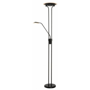 LUCIDE CHAMPION-LED Floor Lamp 20W+4W H180cm Black, stojací lampa