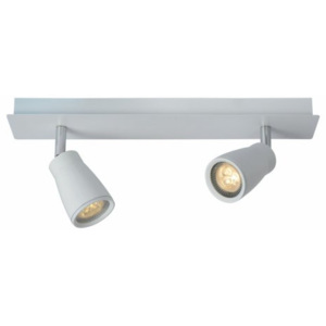 LUCIDE LANA Spot 2xGU10 LED L36cm IP44 White, bodové svítidlo, bodovka