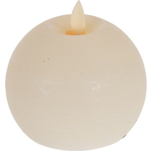 LED Svíčka Flamme bílá, pr. 9,5 cm