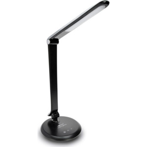 LED stolní lampička dotyková, 8W, plynulá regulace jasu, 5300K, šedo-černá barva WO31-B Solight