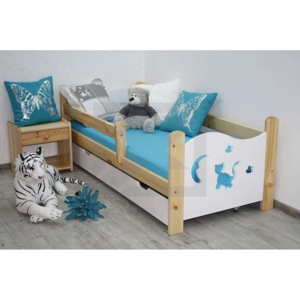Dětská postel MICI + rošt ZDARMA, bilá/bílá, 160x70 cm