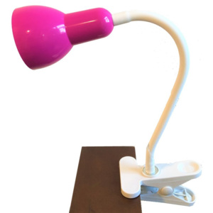 Nipeko LED skřipcová stolní lampička Nipeko HC002 růžová