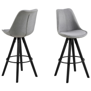 Barová židle Dima Melange šedá/černá