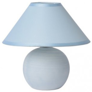 LUCIDE FARO Table lamp H21cm Brushed Blue, stolní lampa
