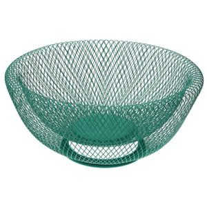 Zelená kovová mísa na ovoce Versa Chromed Fruit Basket