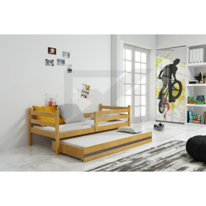 Dětská postel RAFAL 2 + matrace + rošt ZDARMA, 80x190 cm olše, grafit