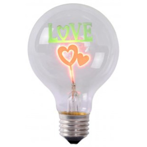 LUCIDE LED BULB LOVE - G80/E27/3W žárovka, zářivka