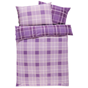 MERADISO® Flanelové ložní prádlo, 200 x 220 cm (lila fialová)