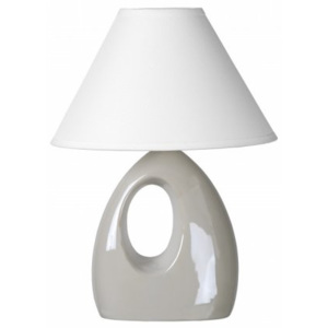 LUCIDE HOAL Table lamp H28cm E14/40W Pearl White, stolní lampa