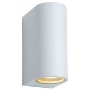 LUCIDE ZORA-LED Wall Light 2xGU10/5W White, venkovní svítidlo