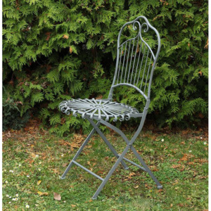 Židle kovová, barva šedá YH13001GREY Art