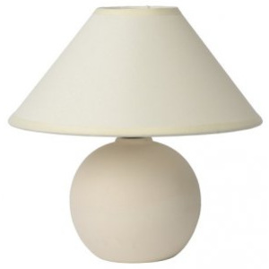 LUCIDE FARO Table lamp H21cm Brushed White, stolní lampa