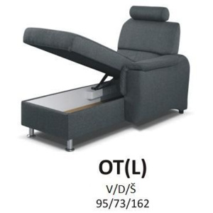 Moduly DUO EVER k sestavení sedací soupravy - látky cenové skupiny V -modul "OT(L)"