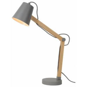 LUCIDE TONY Desk lamp E14 L41 W14 H69cm Grey, stolní lampa