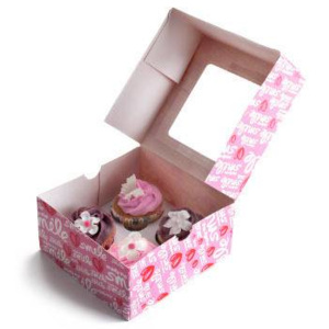 Krabička na cukroví - růžová 2ks 16x16cm - Ibili