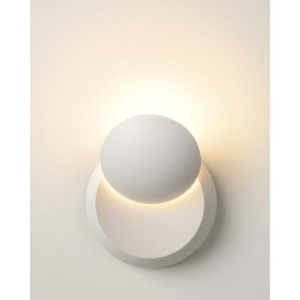 LUCIDE LUNA Wall light LED 4W 3000K D10,5 cm IP54 White, nástěnné svítidlo