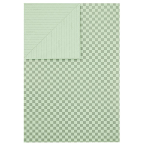 PAPELOTE Sada 3 ks − Oboustranný zelený balicí papír, Vemzu
