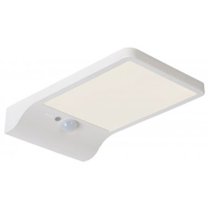 LUCIDE BASIC Wall Light Solar + Senzor pohybu, White, venkovní svítidlo