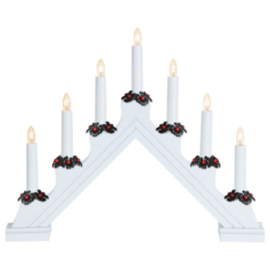 Nipeko Vánoční svícen Nipeko Matilda 7 svíček bílá 278-48
