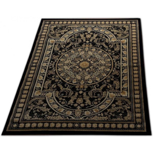 Kusový koberec Exclusive 4 černý - 100 x 200 cm