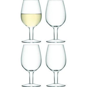 LSA WINE CASUAL, sklenice na víno 425 ml,set 4ks, čiré, Handmade G1007-16-301 LSA International