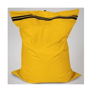 Sedací polštář Oskar s vnitřním vakem tmavě žlutá polyester 20