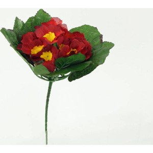 Umělá květina. Petrklíč, červená barva KVS424879-RED Art