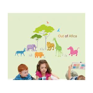 Dětské samolepky na zeď - Afrika - Nalepovací tabule