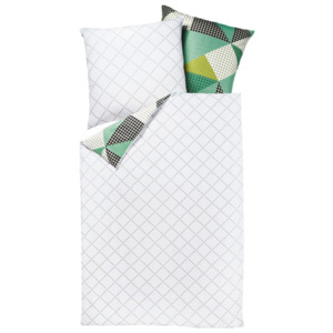 MERADISO® MERADISO® Ložní prádlo z mikrovláknitého saténu, 200 x 220 cm (zelená/antracitová)