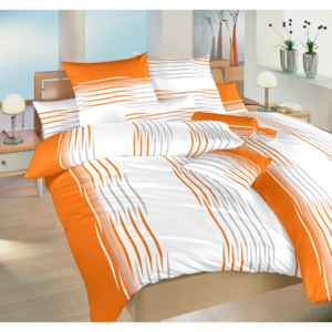 Dadka Povlečení bavlna Malorka oranžová 140x200, 70x90 cm