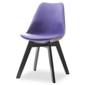 Medo Jídelní židle LUIS fialová - černá