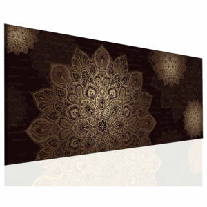 Mandala hnědý obraz (150x60 cm) - InSmile ®