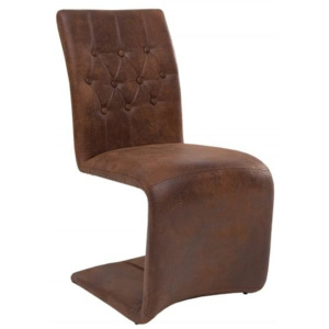 Inviro Jídelní židle TORCIDO, vintage hnědá
