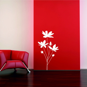 Samolepka na zeď - Květina 2 (Rozměr: 48x90 cm)