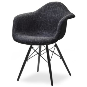 Jídelní židle MALWA BRAC černá glamour, černá
