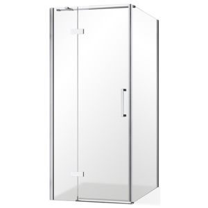 Čtvercový sprchový kout s levými dveřmi 900x900 - Jednokřídlé sprchové dveře OBDNL(P)1 s pevnou stěnou OBDB Roltechnik OUTLET